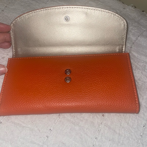 Dana Buchman Vibrant Orange Clutch - Picture 4 of 6